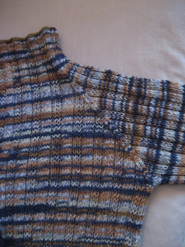 6-veste à manches longues et col tricotée en côtes aux couleurs multiples rayées - FILIGRANE