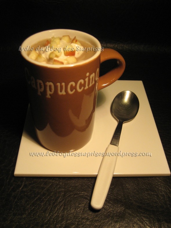 5-cappuccino de marrons à la crème de cannelle et pomme rouge - FILIGRANE